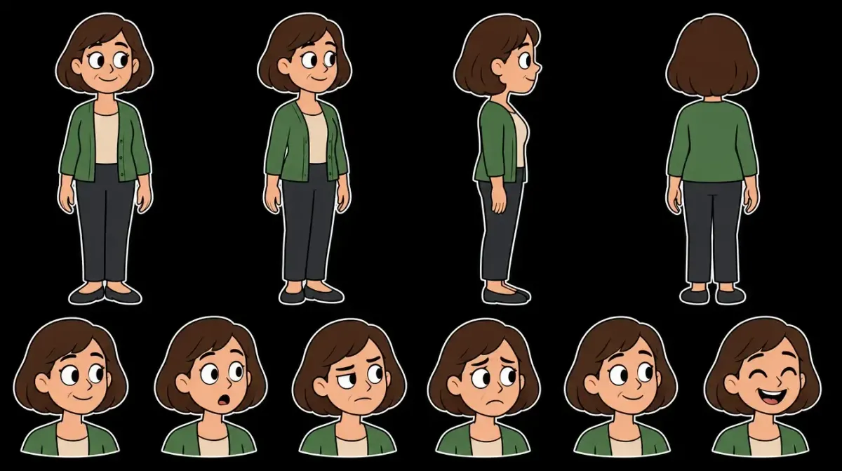 Modelsheet Frau Berger